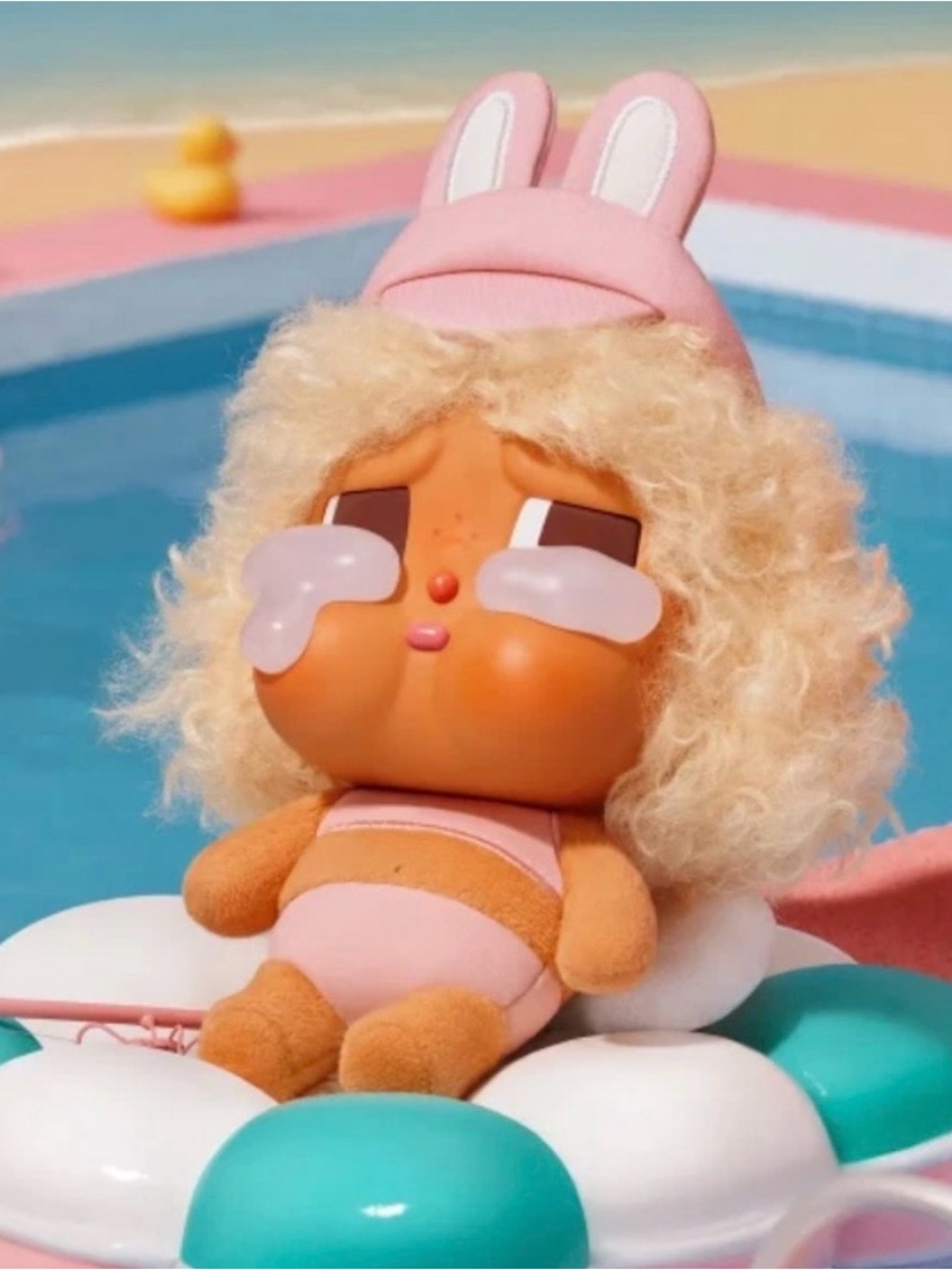 POP MART CRYBABY Vacation Mode On “Full Sail” Plush Pendant (Open Box & Card)